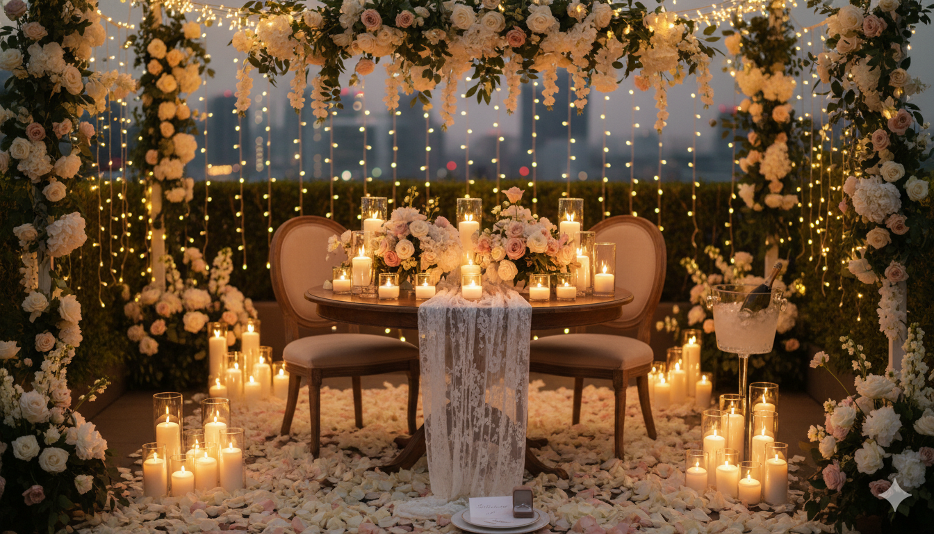 Engagement party decoration by Quareoskyxal